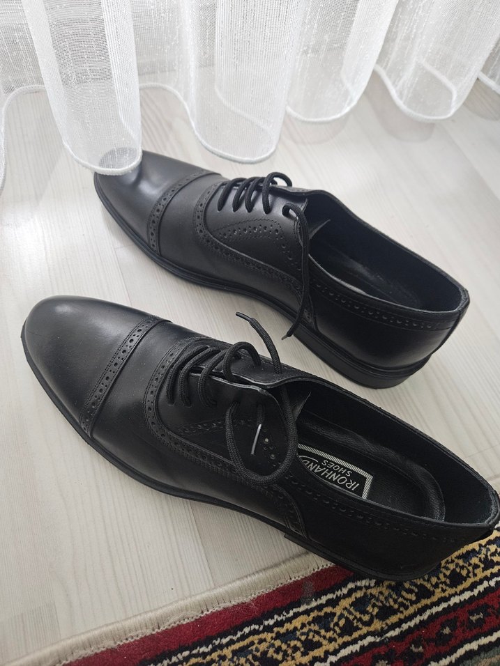 Siyah Bağcıklı Erkek Klasik Ayakkabı - Görsel 2