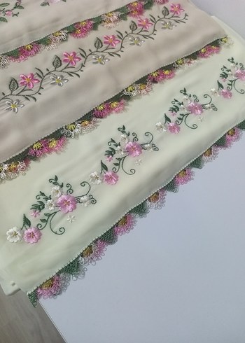 Dantel İşlemeli Vintage Kadın Şalı - Görsel 2