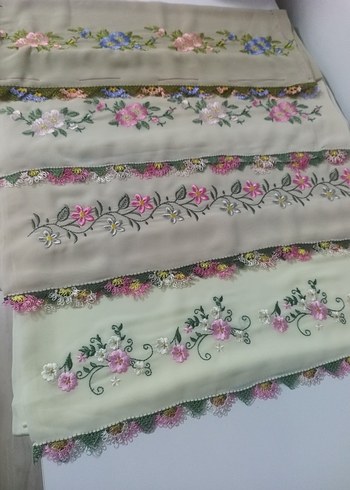 Dantel İşlemeli Vintage Kadın Şalı - Görsel 3