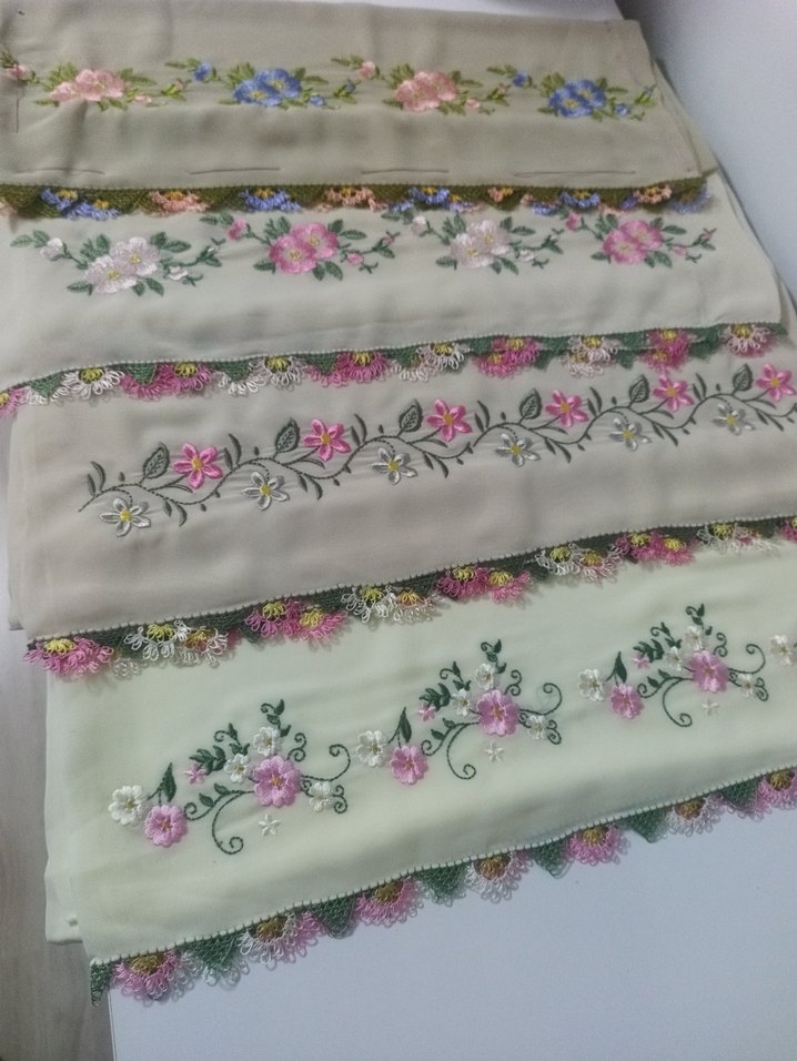 Dantel İşlemeli Vintage Kadın Şalı - Görsel 3