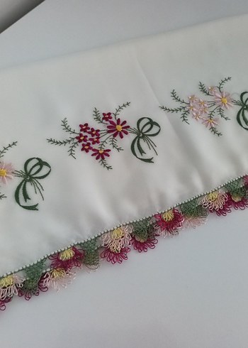 Dantel Detaylı Beyaz Kadın Fular - Görsel 6