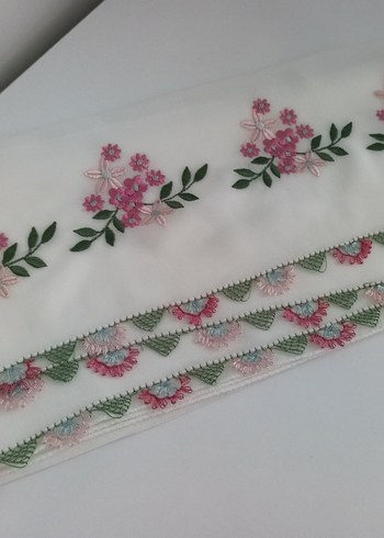 Dantel Detaylı Beyaz Kadın Fular - Görsel 4