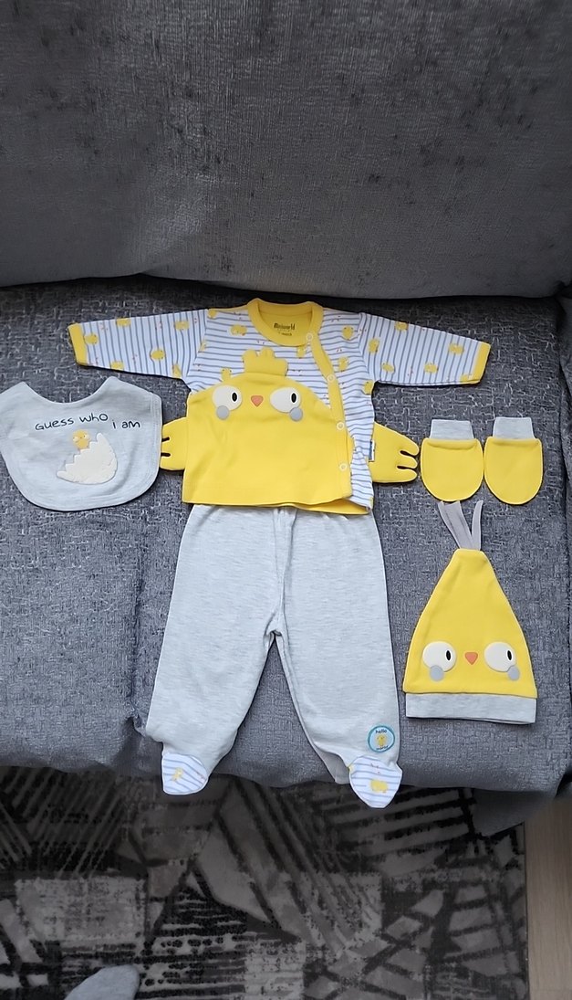 Bebek Erkek 5'li Takım 0-3 Ay - Görsel 4