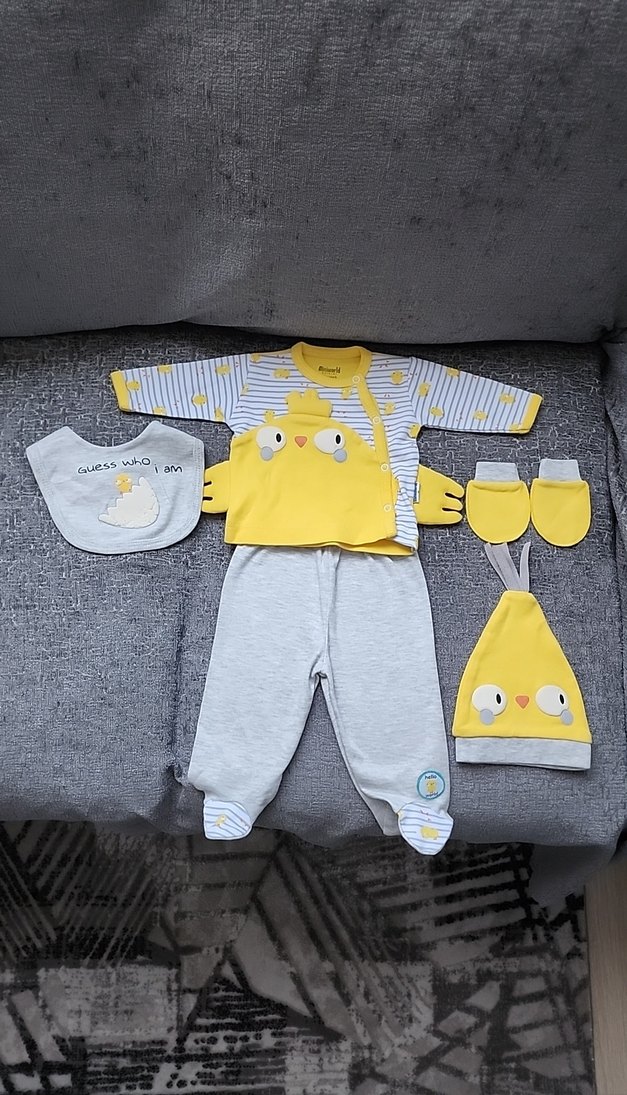 Bebek Erkek 5'li Takım 0-3 Ay - Görsel 2