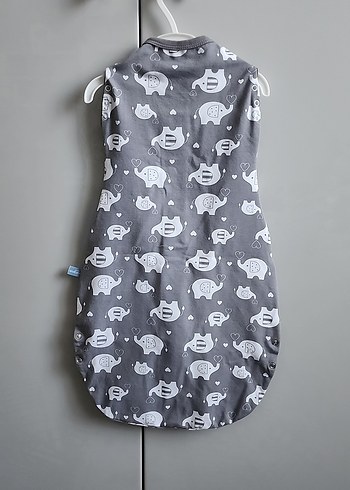 Gri Fil Desenli Bebek Penye Uyku Tulumu - Görsel 3