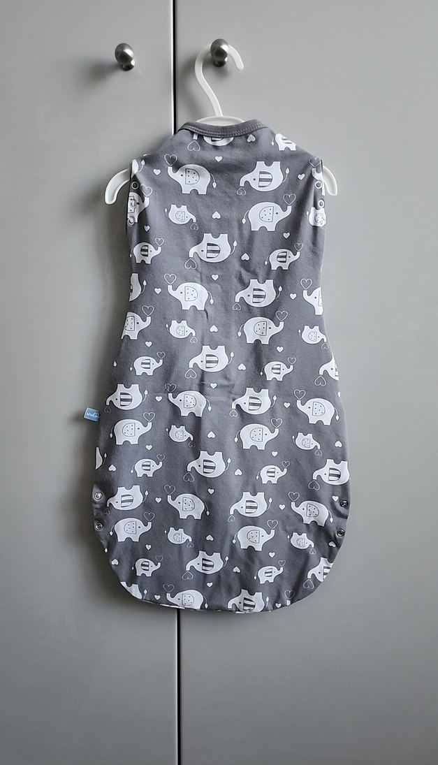 Gri Fil Desenli Bebek Penye Uyku Tulumu - Görsel 3