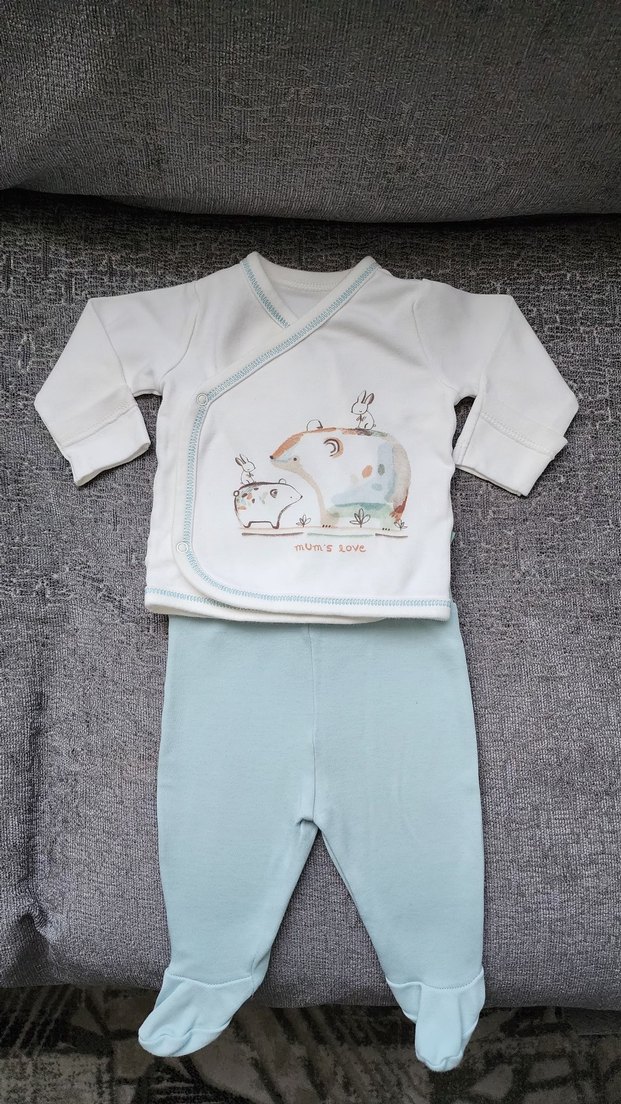 Erkek Bebek Zıbın Takım 0/3 Ay - Görsel 2