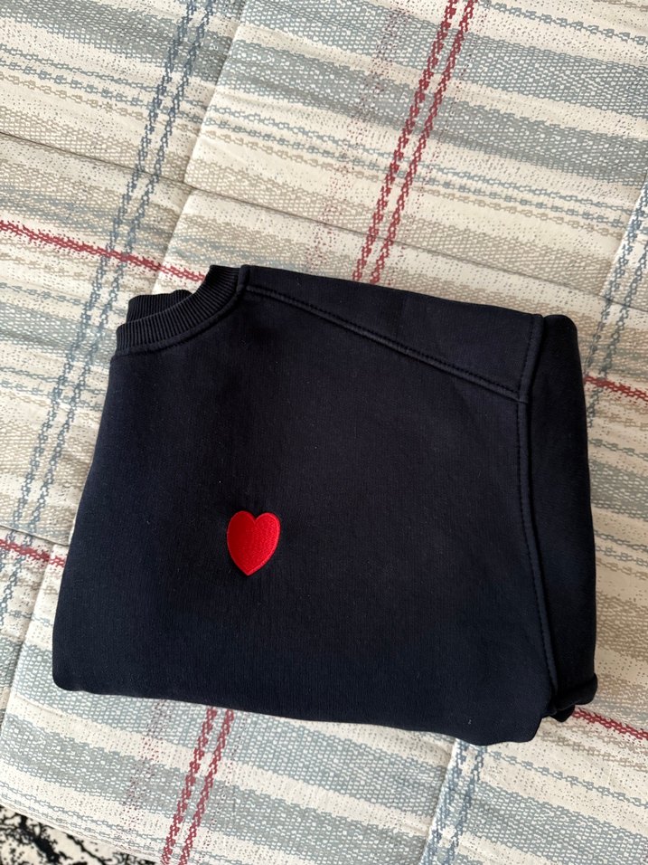 Siyah Nakışlı Kadın Sweatshirt - Görsel 1