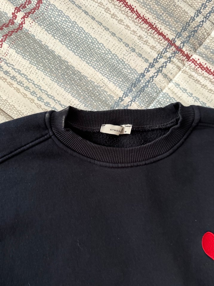 Siyah Nakışlı Kadın Sweatshirt - Görsel 3