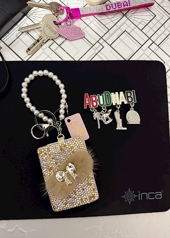 Işıltılı Bohem Kadın Anahtarlık - Görsel 3