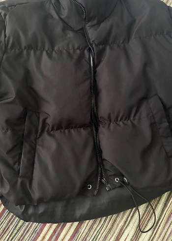 Kadın Siyah Midi Kışlık Mont - Görsel 2