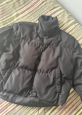 Kadın Siyah Midi Kışlık Mont - Görsel 3