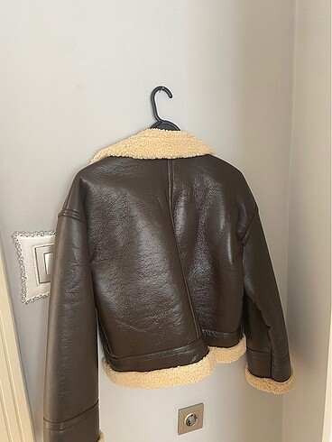 m Beden kahverengi Renk Pull and bear biker ceket