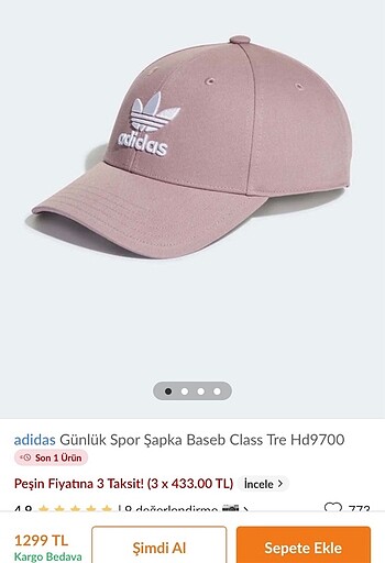 ADİDAS KADIN SPOR ŞAPKA