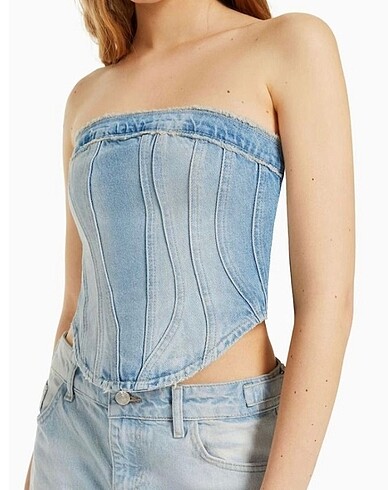 Bershka BERSHKA DENİM BÜSTİYER