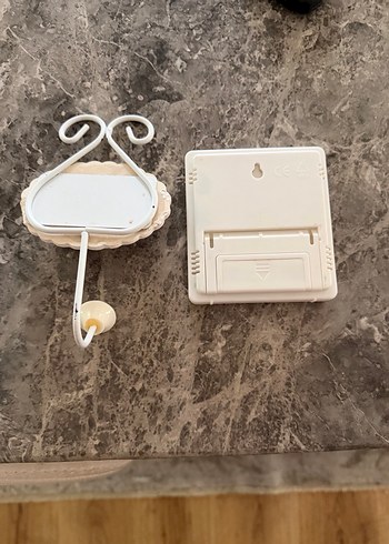 Gri Dijital Termometre ve Nem Ölçer /Mudo Askı - Görsel 5