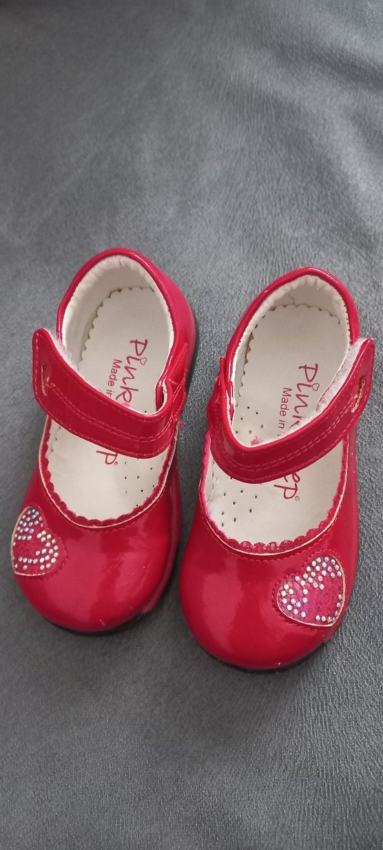 Kız Çocuk Kırmızı Tokalı Babet - Görsel 4