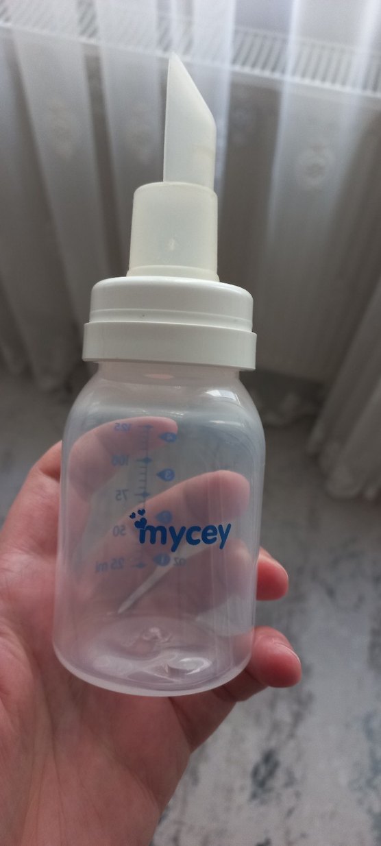 Beyaz Bebek Biberonu 125ml. Kaşık biberon. - Görsel 3