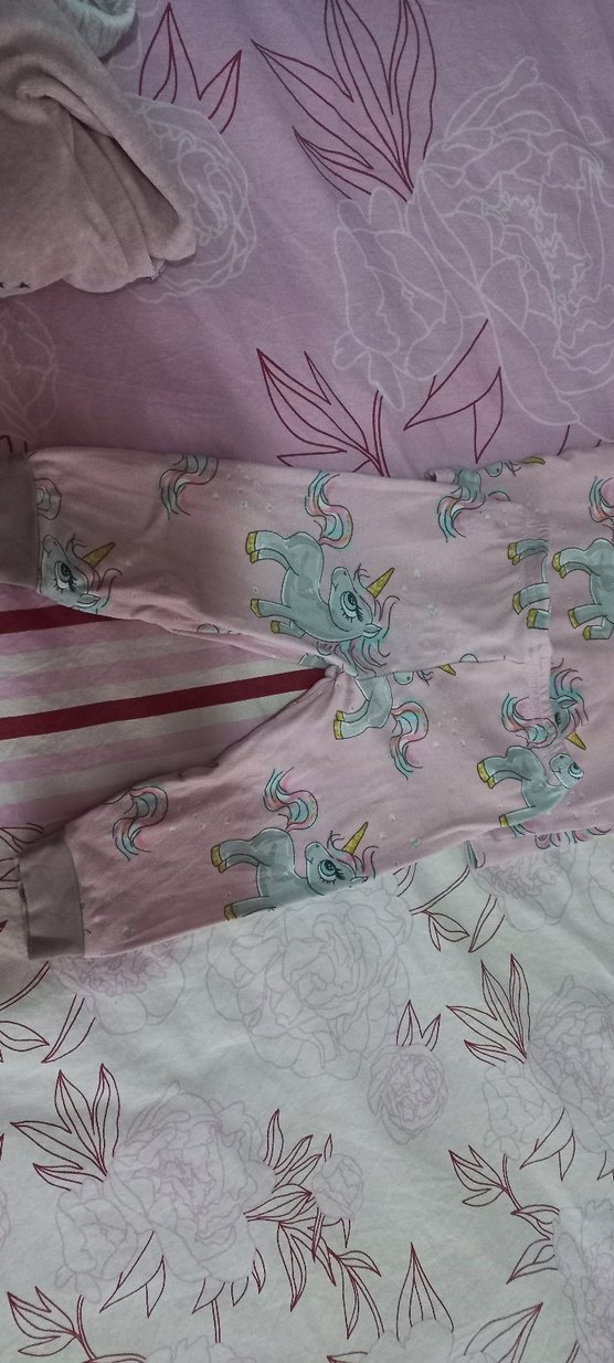 Unicorn Desenli Kız Çocuk Pijama Takımı - Görsel 3