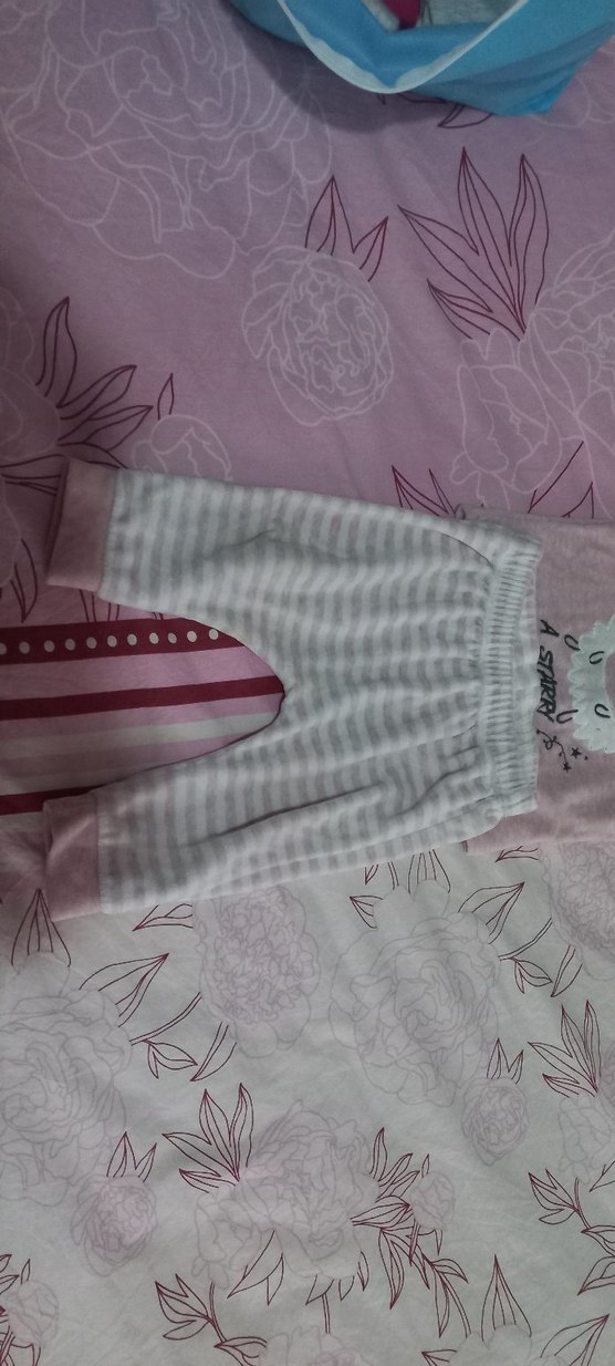 Pembe Uzun Kollu Örgü Bebek Kıyafet Takımı - Görsel 3