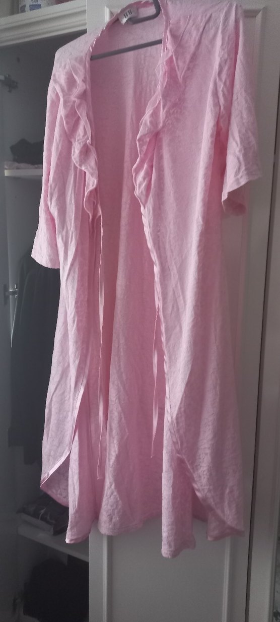 Pembe Midi Bohem Kadın Sabahlık - Görsel 2