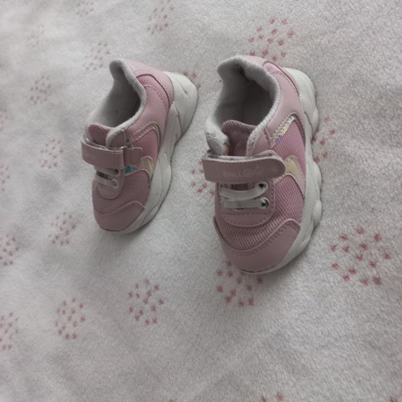 Kız Çocuk Pembe Cırtlı Spor Ayakkabı - Görsel 3