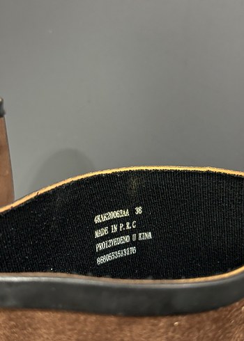 Süet Kahverengi Diz Boyu Stiletto Çizme - Görsel 5