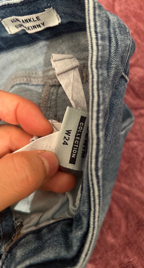 Kadın Kot Pantolon - Kürklü, Bağlama Desenli - Görsel 3