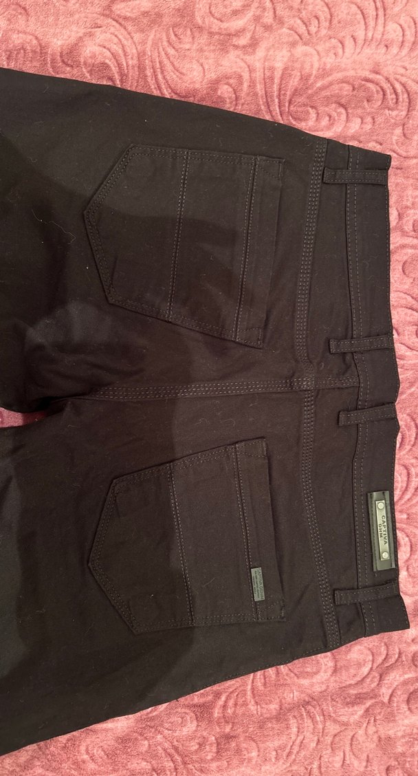 Düğmeli Siyah Kadın Kumaş Pantolon - Görsel 4