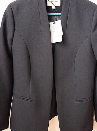 36 Beden siyah Renk Koton Blazer Ceket