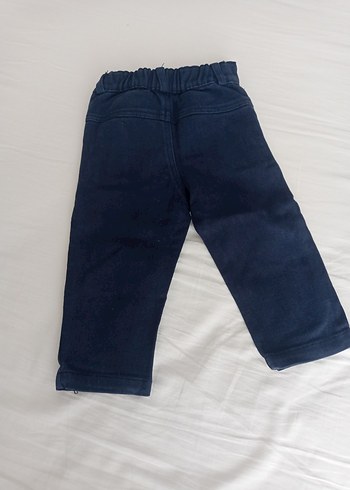 Lacivert Erkek Çocuk Düz Denim Pantolon - Görsel 3