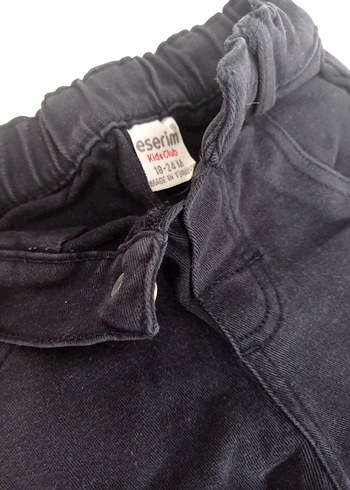 Lacivert Erkek Çocuk Düz Denim Pantolon - Görsel 4