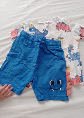 Renkli Bebek Erkek Kısa Kollu Takım - Görsel 4