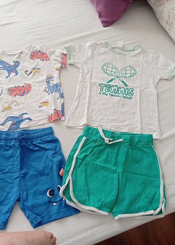 Renkli Bebek Erkek Kısa Kollu Takım - Görsel 3