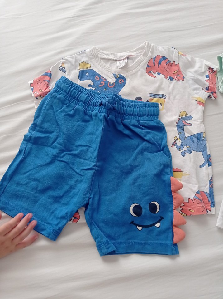 Renkli Bebek Erkek Kısa Kollu Takım - Görsel 4