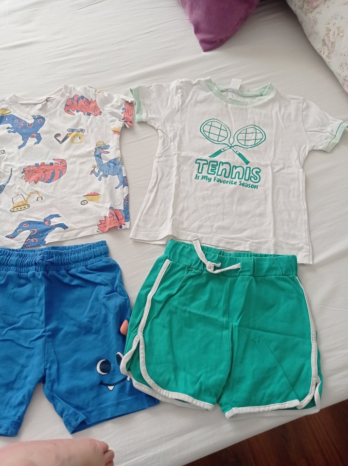 Renkli Bebek Erkek Kısa Kollu Takım - Görsel 3