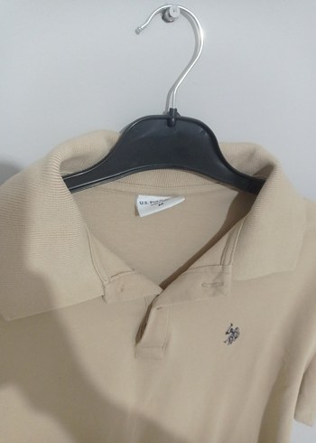 Bej Kısa Kollu Polo Tişört - Görsel 2