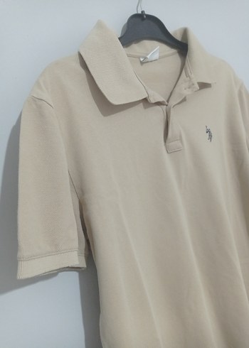 Bej Kısa Kollu Polo Tişört - Görsel 4