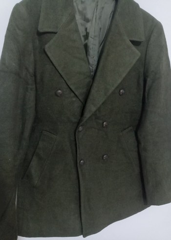 Düğmeli Haki Süet Erkek Ceket - Görsel 2