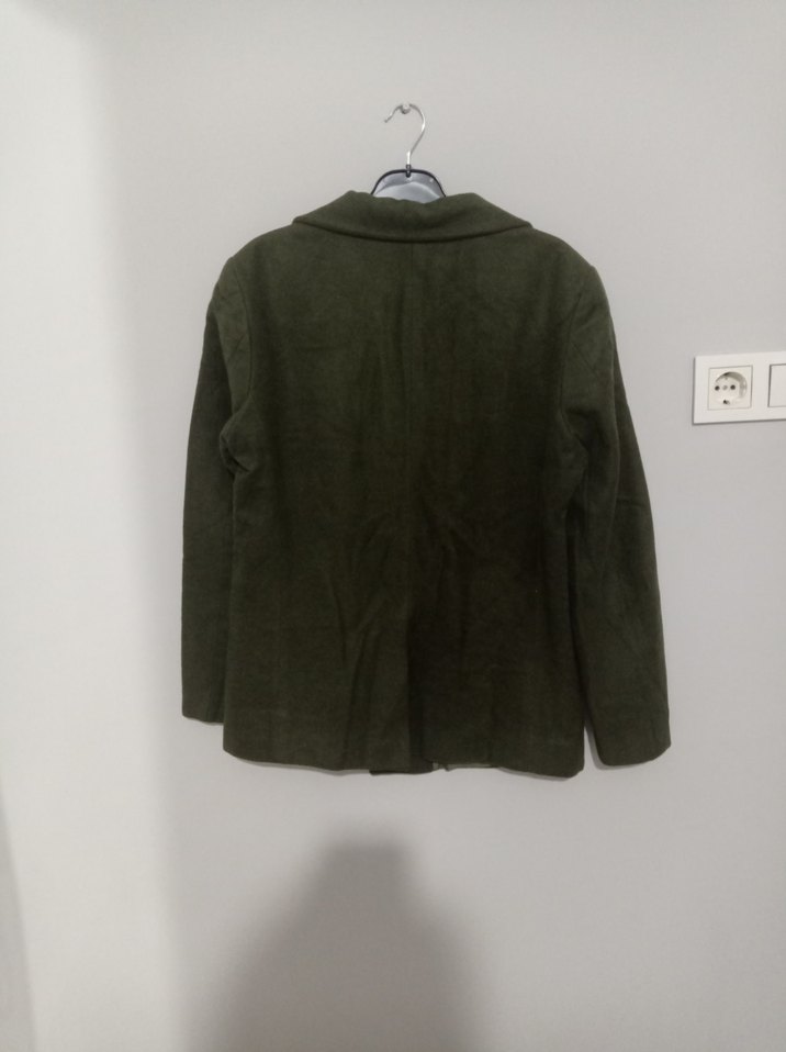 Düğmeli Haki Süet Erkek Ceket - Görsel 3