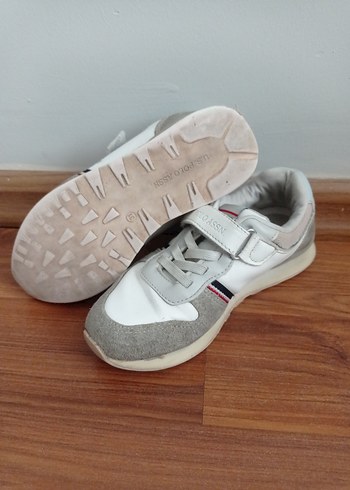 kız Çocuk Beyaz Gri Cırtlı Spor Ayakkabı - Görsel 6