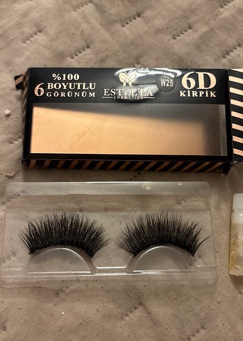 Estella 6D 3D Görünümlü Altın Kirpik W25 - Görsel 2