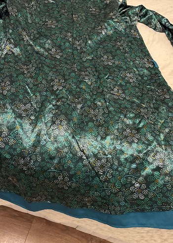 Saten tunik elbise özel gün elbisesi - Görsel 2