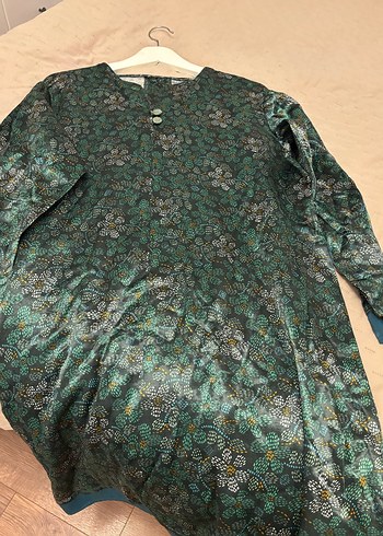 Saten tunik elbise özel gün elbisesi - Görsel 7