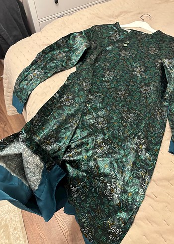 Saten tunik elbise özel gün elbisesi - Görsel 8