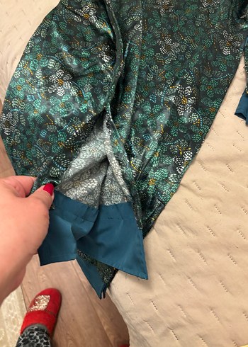 Saten tunik elbise özel gün elbisesi - Görsel 13