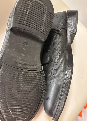 Siyah Deri Goth Erkek Botları 40 numara - Görsel 4