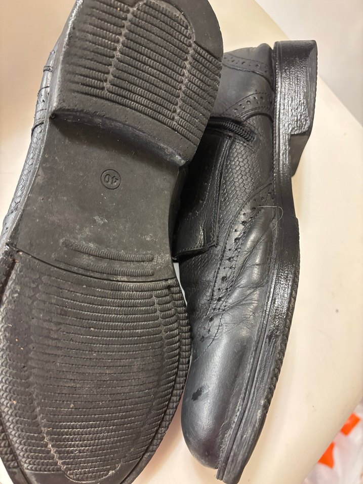 Siyah Deri Goth Erkek Botları 40 numara - Görsel 4