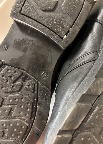 Siyah Erkek Deri Bot, Tokalı, Goth Tarzı Dockers - Görsel 8