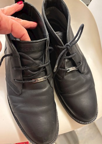 Erkek Siyah Deri Klasik Goth Bot - Görsel 11